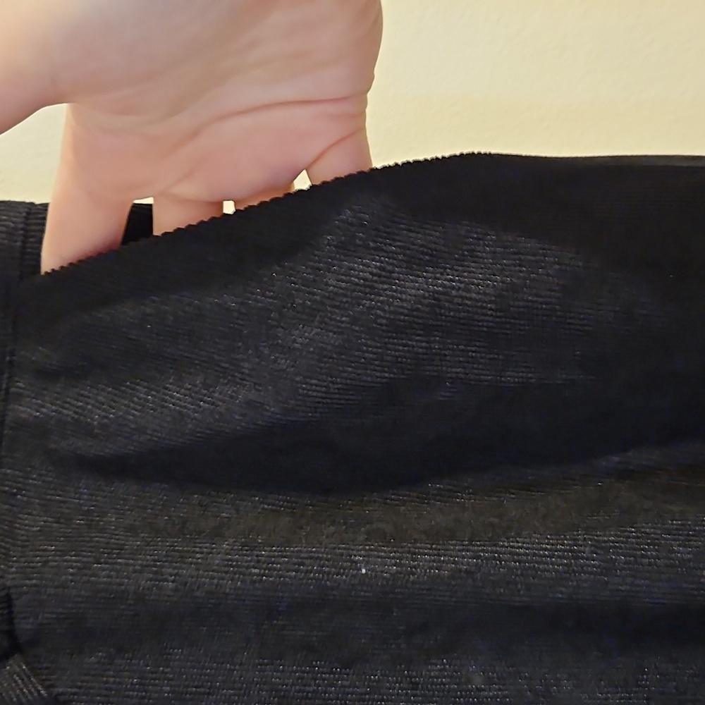 Allegra K Black Cordurory Midi Skirt With Belt. NWT - Picture 2 of 4